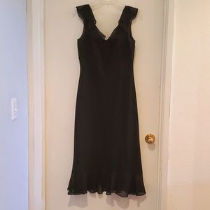Tea Length Black Formal Dress, Size 8